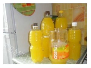 prirodni sok od narandže. Od 4 narandže - 9 litara soka