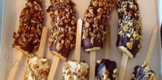 Banane u čokoladnoj glazuri na štapiću