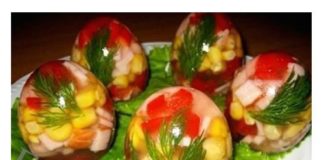 Želirana jaja Faberže. Ukusno i dekorativno predjelo.