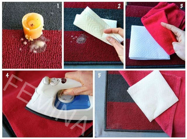 Kako ukloniti fleke od voska i parafina sa odeće, tepiha i nameštaja.