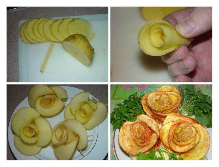 Ruže od krompira Ruže od krompira