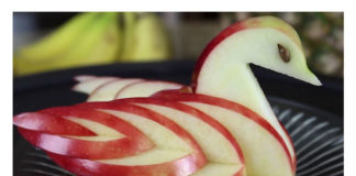 Kako je lako napraviti labuda od obične jabuke