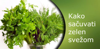 Kako sačuvati zelen svežom i aromatičnom bez zamrzavanja