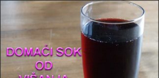Domaći gusti sok od višanja bez konzervansa