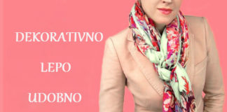 Francuski stil: kako lepo vezati maramu, šal, ešarpu.