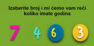 Izaberite broj i mi ćemo vam reći koliko imate godina