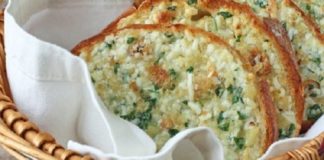 Zapečeni hleb sa belim lukom